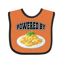 Inktastic Powered by Macaroni and Cheese Boys or Girls Baby Bib