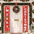 thumbnail image 4 of Uutvery 2 Pack Merry Christmas Hanging Banner,Christmas Couplet Door Curtain Banner,Christmas Decoration Outdoor Indoor Yard Front Porch,Hanging Reusable Xmas Door Covers for New Year Decor, 4 of 6