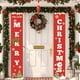 thumbnail image 4 of Cortina de Puerta con Coplas Navideñas, Decoración Personalizada para Fiestas | 2 Unidades de 30 X 180 Cm, Tela de Fondo de Poliéster Rojo, 4 of 6