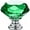 Green, variant on IQUALITE 5 Pack Diamond Crystal Glass Drawer Knobs 30mm Aluminum Base Cabinet Hardware, Clear