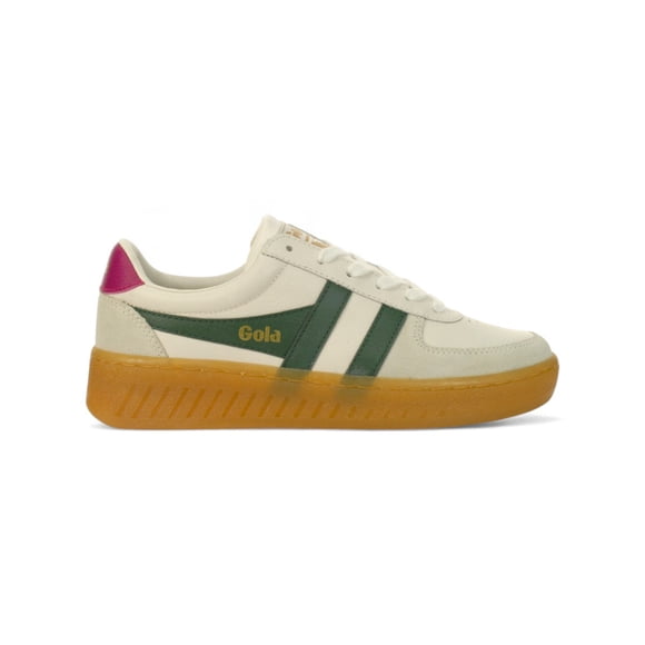 Gola Women's Grandslam Elite White/evergreen/Hot Fuchsia/Gum Sneakers CLB621XN<span> - </span>9
