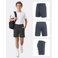 thumbnail image 6 of Pure Champ Boys Athletic Shorts 3 Pack Active Boys Shorts Youth kids Elastic Waist With Zipper Pockets Toddler-18 ( Set 6 Size 3T), 6 of 8