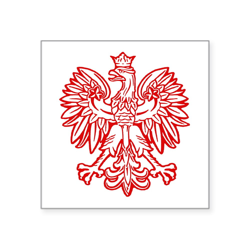 Poland Eagle Country Flag Reflective Decal Bumper Sticker 