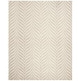 thumbnail image 2 of SAFAVIEH Bella Eliza Leaf Striped Wool Area Rug, Sand/Ivory, 6' x 9', 2 of 7