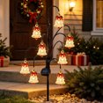 thumbnail image 3 of Christmas Solar Bell Stake Light, One Plastic Solar Yard Stake Light with a Bell-Themed Christmas Design, for Garden, Lawn, Pathway, Patio, Porch, and Christmas Outdoor Lighting, Style B, 3 of 5