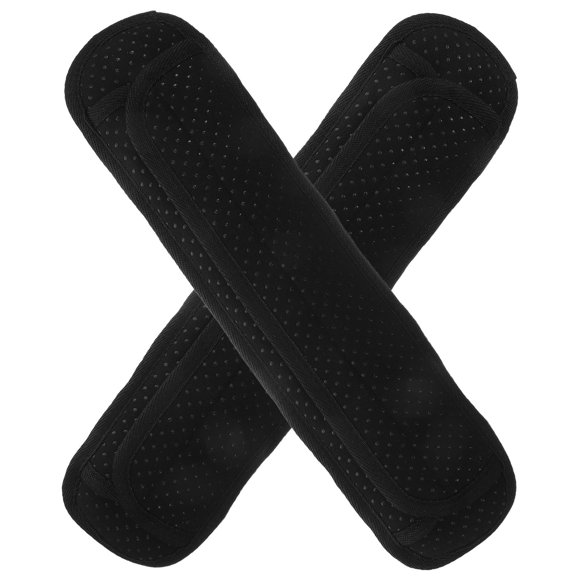 PAMINGONO 2Pcs Black Bag Strap Pad with Nonslip Breathable Cushion for Backpack Shoulder Support