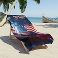 thumbnail image 3 of LYEAA Large Beach Towels Oversized USA Themed Microfiber 75x150cm Sandproof Seaside Sitting Blanket Shawl Sweat Towel Multi-Purpose Towel Lightweight Beach Towel for Travel Vacation Swimming Pool, 3 of 6