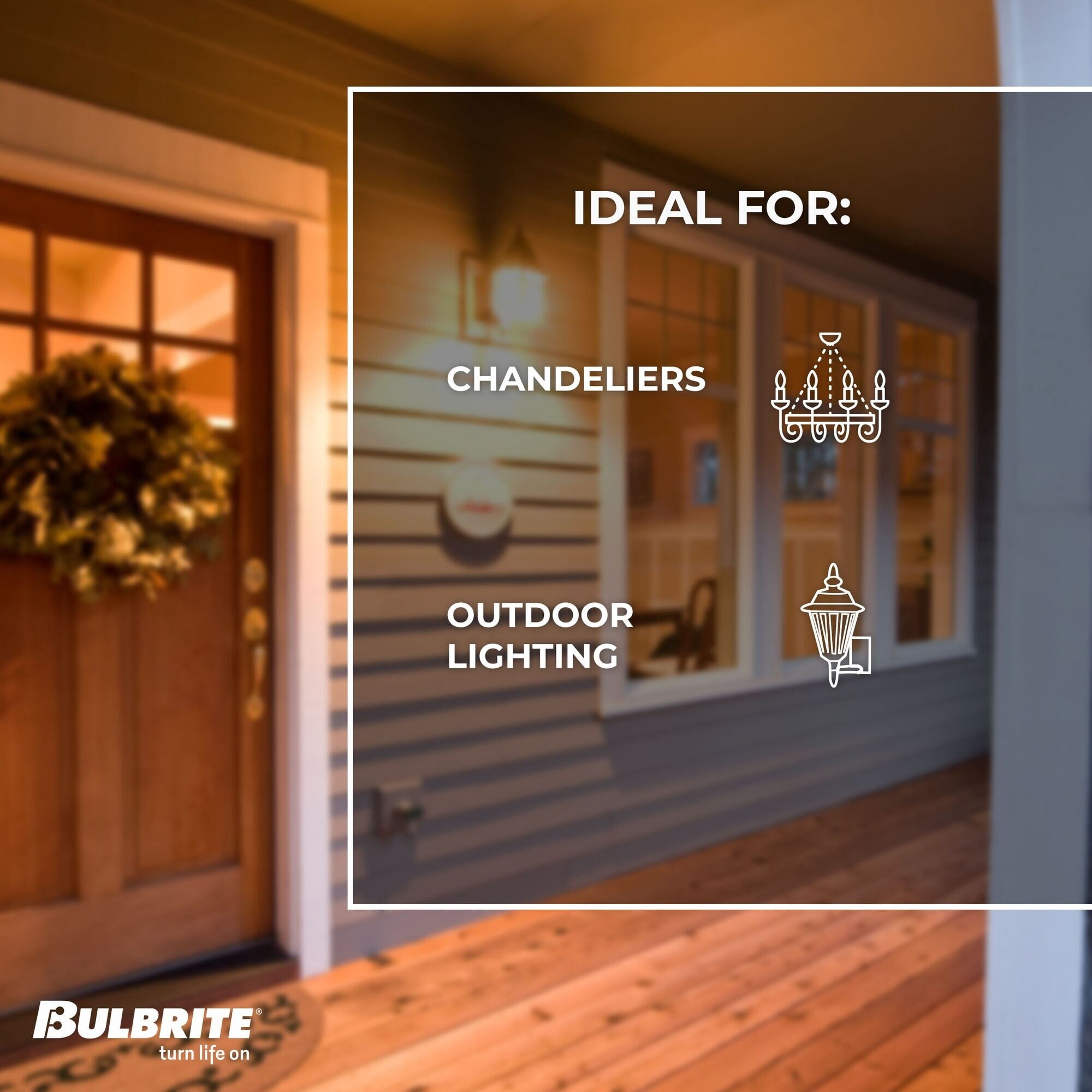 Bulbrite  Pack of (4) Dimmable Filament G16 Candelabra (E12) LED Bulb Milky 4 Watt