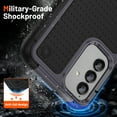thumbnail image 3 of Decase Protcetive Case for Samsung Galaxy A13 5G 2021 released, Shockproof Armor Silicone Hybrid Rugged Hard PC Back Anti-Slip Bumper Anti-Scratch Armor Cover,Gray, 3 of 9