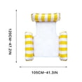 thumbnail image 3 of Ohmyroo Inflatable Floating Lounger Thickened Striped Swimming Pool Raft For Summer, 3 of 6