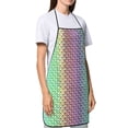 thumbnail image 4 of Easygdp Rainbow Peacock Feathers Apron Waterdrop Resistant with 2 Pockets,Oil Resistant Cooking Kitchen Chef Apron for Women Men, 4 of 7