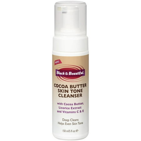 Black & Beautiful Cocoa Butter Skin Tone Cleanser, 5 oz