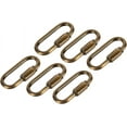 thumbnail image 1 of ZOUSSIQI 6 Pcs Chain Connectors, Chain Locking Quick Link, Great for Light, Key, Camping, Backpack, Rope (Gold Bronze, 4mm Thick) CA919-88516, 1 of 5