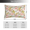 thumbnail image 4 of Disketp Pillow Covers Tropical Pink Flamingo Pineapple Pattern Throw Pillow Case Cushion Covers,Cushion For Bedroom,Couch,Home-14"X20", 4 of 8