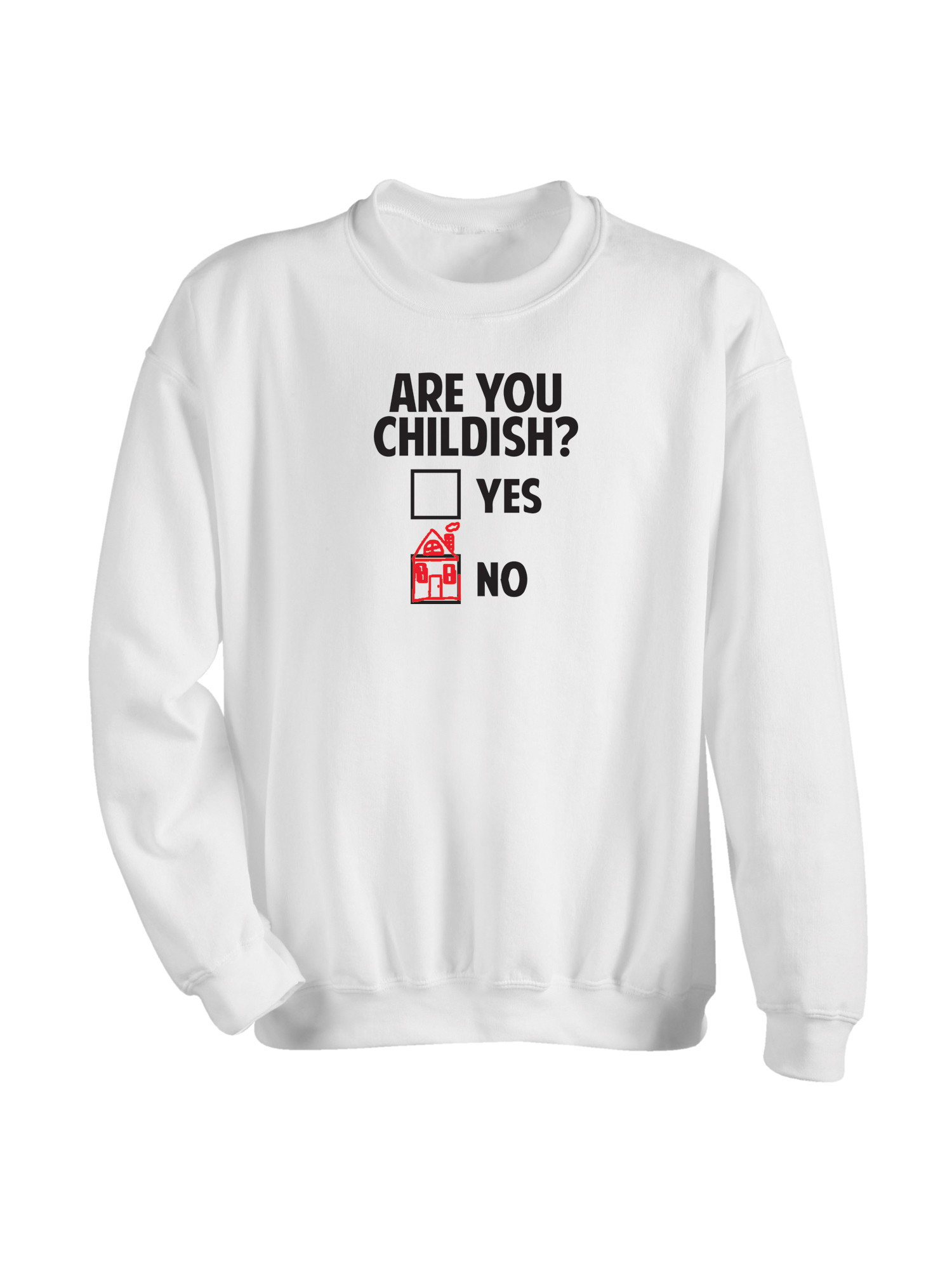 black and white childish hoodie