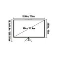 thumbnail image 3 of VEVOR Tripod Projector Screen with Stand 60 inch 4K HD 16:9 Home Cinema Portable, 3 of 10
