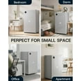 thumbnail image 6 of Upstreman 3.2 Cu ft Mini Fridge Without Freezer, Single Door Small Refrigerator No Freezer, Freezerless All-Refrigerator Cooler for Kitchen Office Bedroom Dorm, Silver CR32, 6 of 12