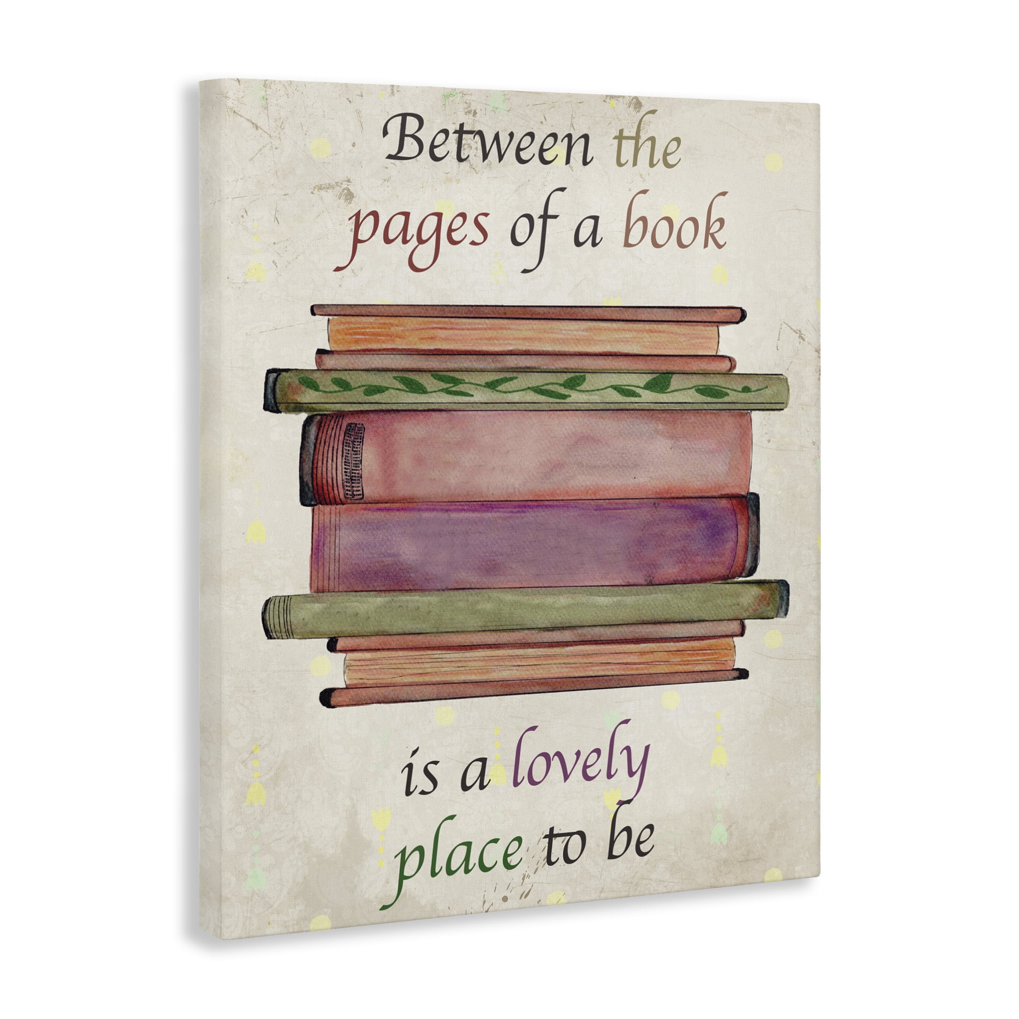Stupell Industries Between Pages Of A Book Canvas Wall Art, design by Julia Frost