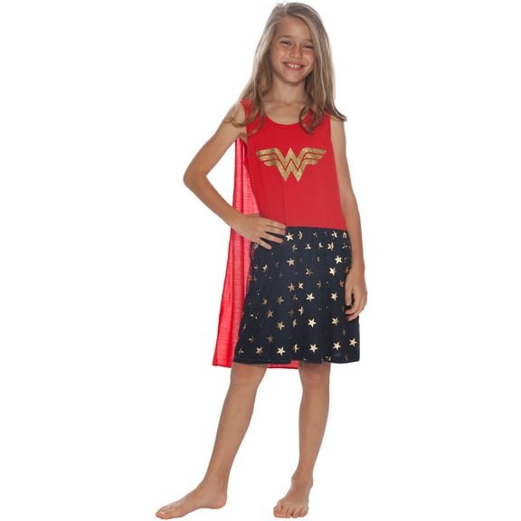 DC Comics Wonder Woman Girls Roller Derby Tank Gown with Cape