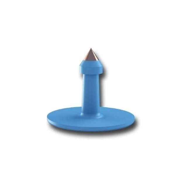 Arete de Boton Bisonte Ximxi Identificacion de Ganado en TPU Protección UV Kit 50 Piezas Azul