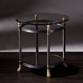thumbnail image 3 of SEI Meubles Allesandro Table Ronde en Verre en Or, 3 of 5