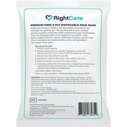 RightCare KN95 Protective Face Mask with Ear Loops and Shapeable Nose Bridge, Standard Size 10 Pack