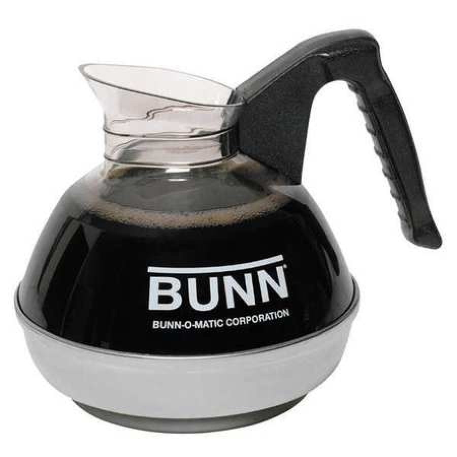 BUNN Easy Pour 12-Cup Commercial Decanter, Black - Regular