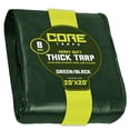 thumbnail image 1 of Core Tarps Lona resistente de 8 mil, impermeable, resistente a los rayos UV, lona de polietileno a prueba de desgarros y desgarros con bordes reforzados para techo, camping, patio, piscina, barco. (Ve, 1 of 5
