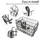 thumbnail image 3 of Cesta plegable de hierro negro resistente para bicicleta de montaña cesta frontal plegable accesorio para bolsa de alambre colgante trasero ANGGREK Otros, 3 of 8