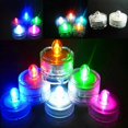 thumbnail image 2 of Decodeary Stylish Submersible LED Tea Candles for Wedding Party Centerpieces Colorful Light 3 x 2.6cm 1Set, 2 of 6
