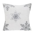 thumbnail image 3 of Holiday Nivalis Collection Snowflake Design Christmas Decorative Throw Pillow Case - 3 Colors (Silver, 18"x18" Pillow Case), 3 of 6