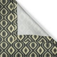 thumbnail image 4 of Ambesonne Geometric Window Valance, Wavy Vertical Tiles, 54" X 18", Charcoal Grey Yellow, 4 of 5