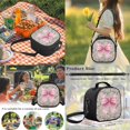 thumbnail image 6 of Aplkyhs Green Camo Pink Bow School Backpack Set of 4 with Lunch Bag Pen Bag Set Bottle Sleeve for Girls Boys Multifunctional Pencil Case Suitable for Elementary Middle School High, 6 of 7