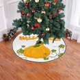 thumbnail image 2 of FMSHPON Halloween Cartoon Pumpkin Xmas Christmas Tree Skirt Stand Mat for Holiday Party Decoration Indoor Outdoor 48 inches, 2 of 3
