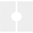 thumbnail image 4 of 22"OD x 7"ID x 7 1/2"C x 1"P Rubik Architectural Grade PVC Contemporary Ceiling Medallion, Two Piece, 4 of 11