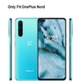 thumbnail image 2 of Dteck Folio Case For OnePlus Nord with Portable Stand, Magnetic Adsorption Closure Slim Fit Carbon Fiber Plastic Flip Case TPU Inner Protective Cover Compatible With OnePlus Nord, Blue, 2 of 8