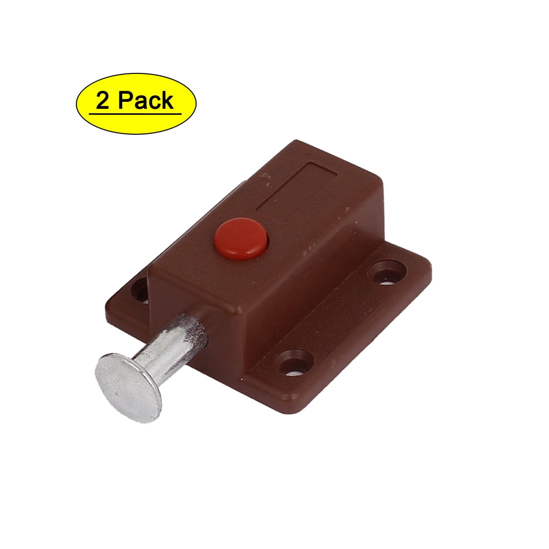 Window Push Button Spring Load Automatic Door Bolt Latches Lock