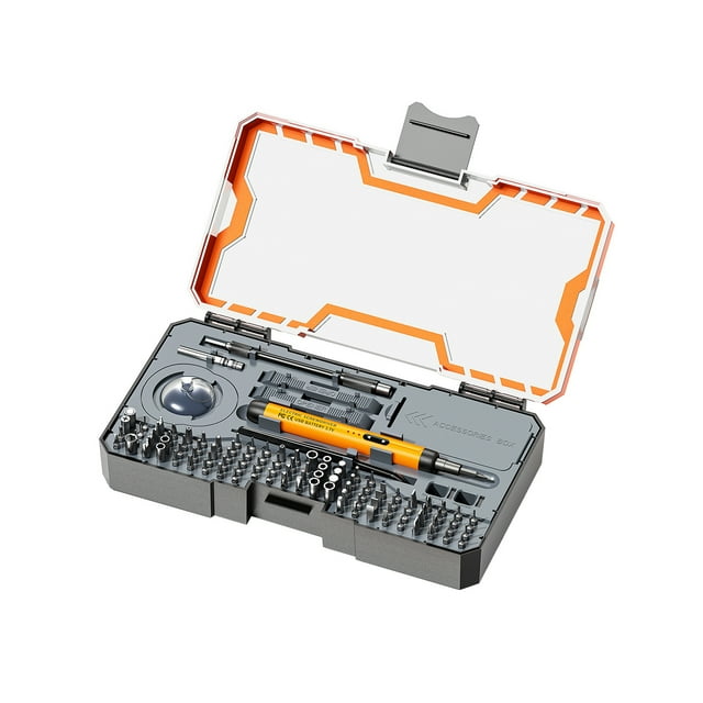 Multifunction Electric Screwdriver, Small Portable Cordless Power Screwdriver Set, Type-C Rechargeable Electric Screwdriver Set with 100 Precision Bits, Electric Repairing Tool Set