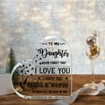 thumbnail image 2 of Acrylic Plaque for Daughter with Inspirational Message - "I Love You" from Mom & Dad, Ideal for Wedding, Birthday, Christmas - Elegant Paperweight, Home & Office Desk Decor, Gift for Daughter, 2 of 6
