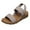 Khaki, variant on IUJSOY Womens Sandals Comfortable Walking Shoes Elastic Strappy Sandals Open Toe Flats Shoes