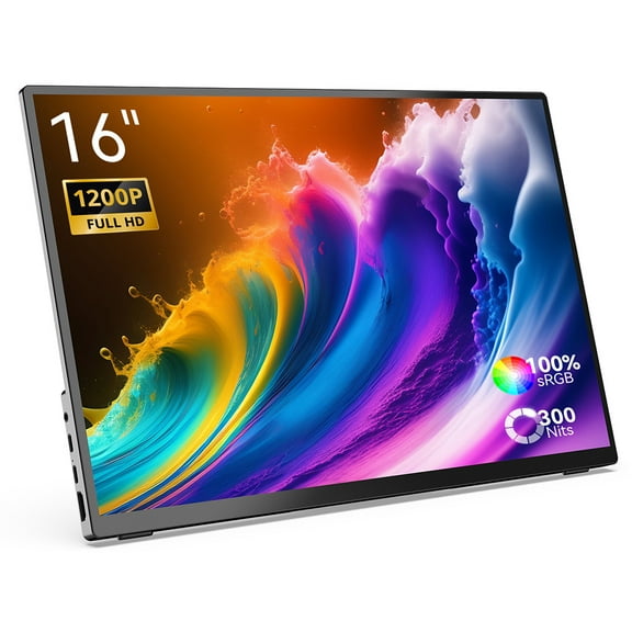 16-inch Portable Touchscreen Monitor - 1920x1200 IPS HD Screen, 60Hz Refresh Rate, 178º Viewing Angle, 2USB-C, 1HDMI MINIX SF16T