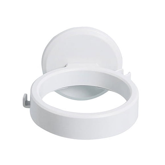 Nvzi Rejilla para secador de pelo de 2 piezas, rejilla para secador de pelo de baño sin perforaciones, rejilla de almacenamiento montada en la pared, rejilla para conductos de baño (blanco)