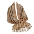 thumbnail image 3 of HNMKIU Scarf Elegant Fringed Shawl With Paisley Design Feel Soft Wrap For Women Scarf Watermelon Red,One Size, 3 of 5