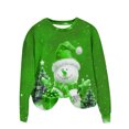 thumbnail image 3 of Funicet Blouses pour Femmes Décontractées, Blouses à Manches Longues pour Femmes, Mode Femmes Décontractées Manches Longues Imprimées Col Rond T-Shirt Ample Blouse Chandails en Molleton Sans Capuche, Blouses Femmes Manches 3/4, 3 of 4