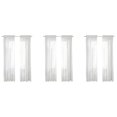 thumbnail image 2 of Window White Sheer Curtains 108 Inches Long 6 Panels Sheer White Curtains Clear Curtains Basic Rod Pocket Panel, 2 of 5