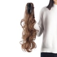 thumbnail image 2 of SAYFUT Women Lady 18" Thick Clip In Pony Tail Hair Extensions Fashion Claw Clip Jaw Long Wavy Ponytail, 2 of 6