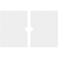 thumbnail image 4 of 22"W x 14 5/8"H x 2"ID x 7 1/2"C x 1"P Beaux Architectural Grade PVC Contemporary Ceiling Medallion, Two Piece, 4 of 11