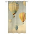 thumbnail image 2 of nqOlkjepod Outdoor Curtains for Patio Waterproof, Vintage Hot Air Balloon Outdoor Privacy Panels Grommet, Modern Balloon Floating Blackout Outside Curtains for Porch/Cabana/Pergola 54"x84", 1 Panel, 2 of 8