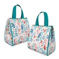 thumbnail image 2 of Pioneer Flower Floral Print Pattern Insulated Lunch Bag for Women & Adults,Large Portable Soft Cooler Lunch Bag,Thermal Food Storage Tote with Pearl Cotton,8.66L,8.75x5.75x9.5 Inch, 2 of 6