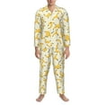 thumbnail image 4 of Kll Banana Sleepwear Mens Flannel Pajamas,Long Cotton Pj Set, 4 of 9
